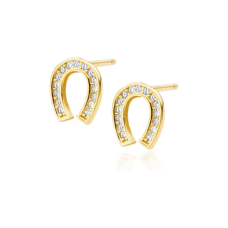Olivie Strieborné náušnice PODKOVA GOLD 4071 17402922