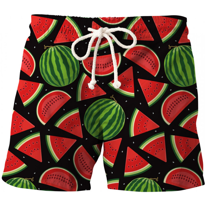 Bittersweet Paris Watermelon Swim Shorts - M