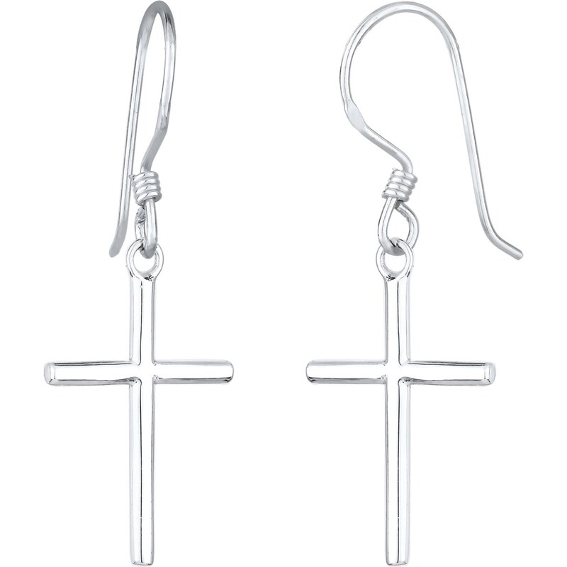 ELLI Náušnice Kreuz strieborná 54221833