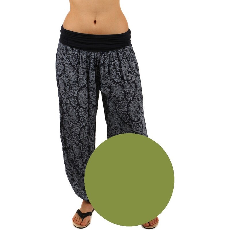 Glara Háremové nohavice s ornamentami 17410247