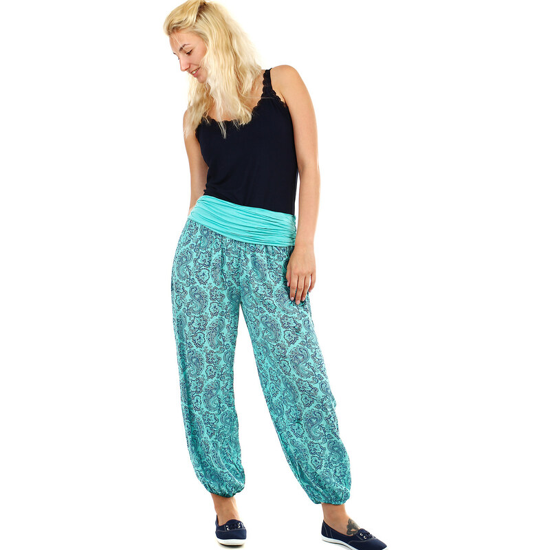 Glara Háremové nohavice s ornamentami 17410248