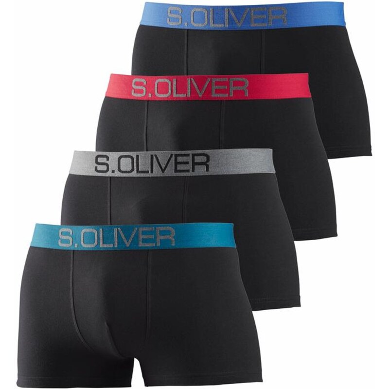 s.Oliver Boxerky nebesky modrá / dymovo šedá / petrolejová / červená / 54851280