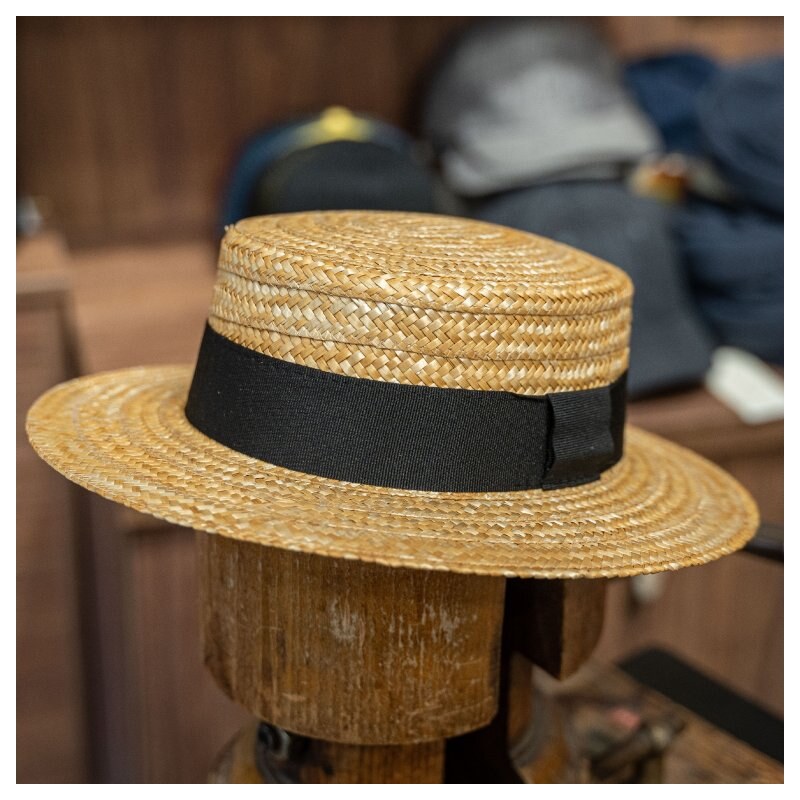 Fiebig - Headwear since 1903 Letní slaměný boater klobouk - unisex žirarďák- Carlsbad Hat Co.