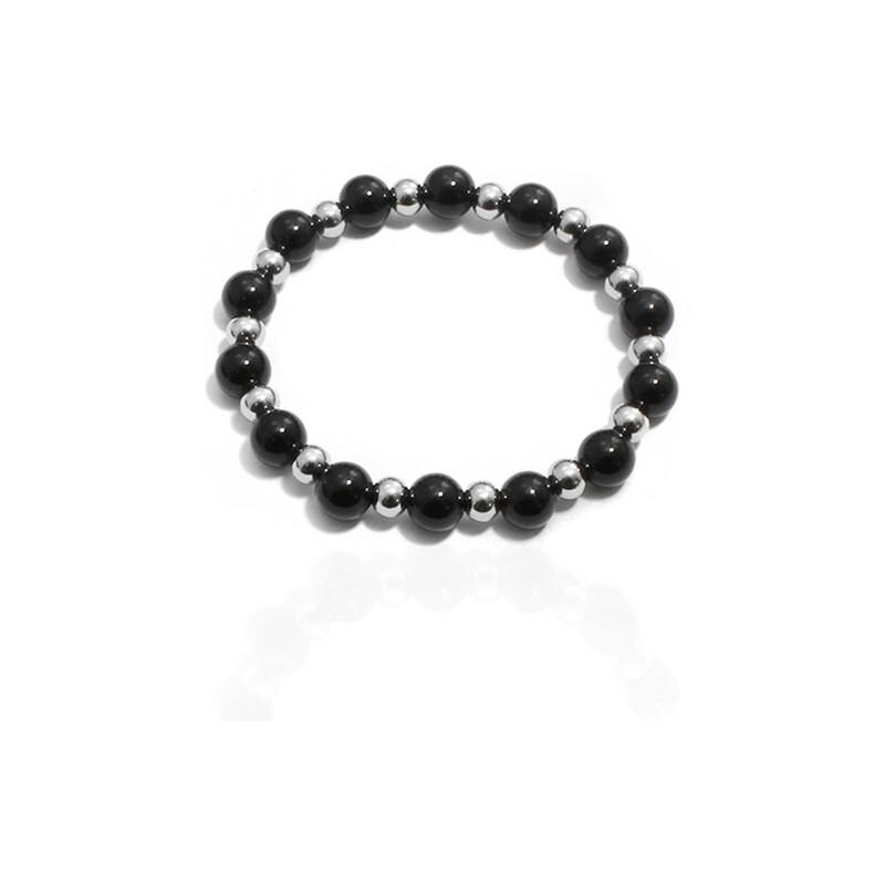 BM Jewellery Náramok z korálok Hematit S1008050 17559141