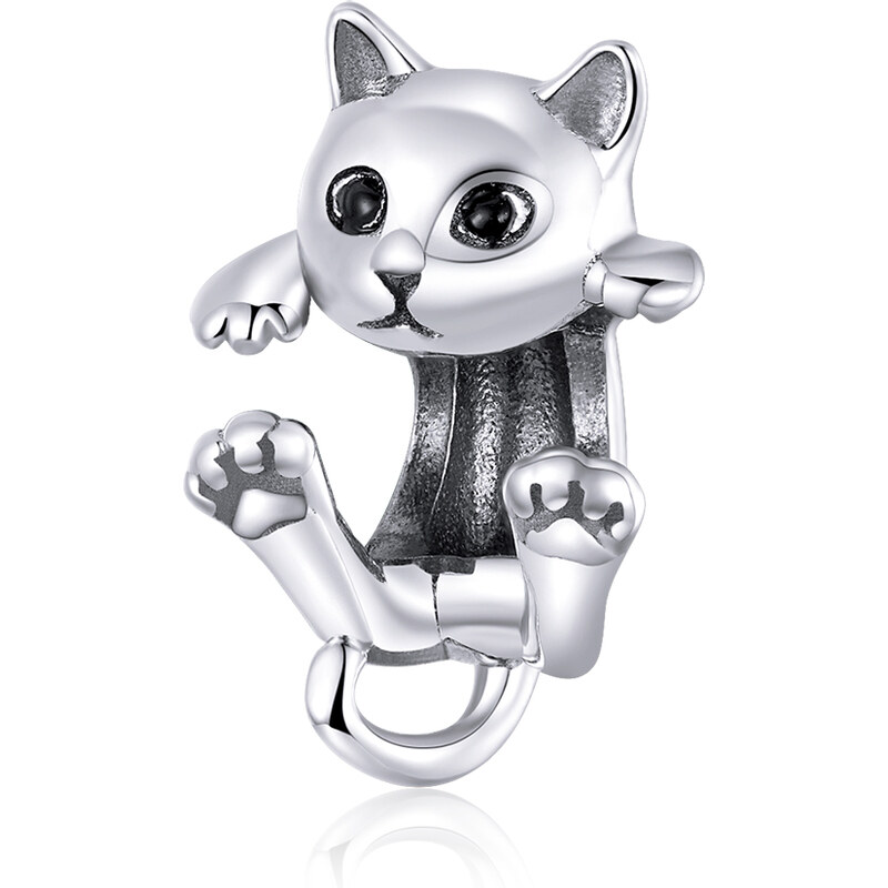 Emporial strieborný prívesok Roztomilá mačka 24908648