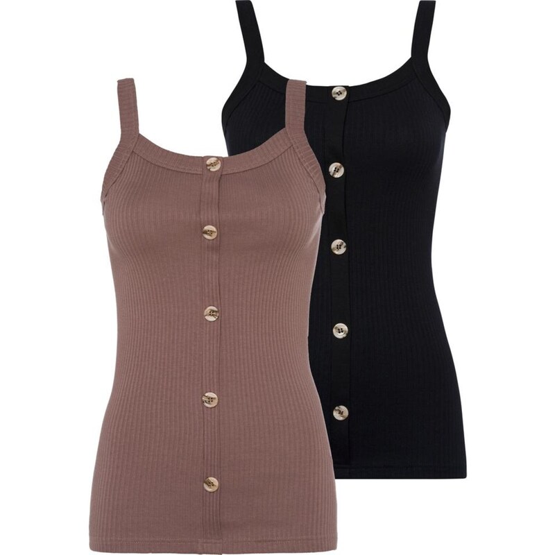 LASCANA Top tmavošedá / čierna 54629084