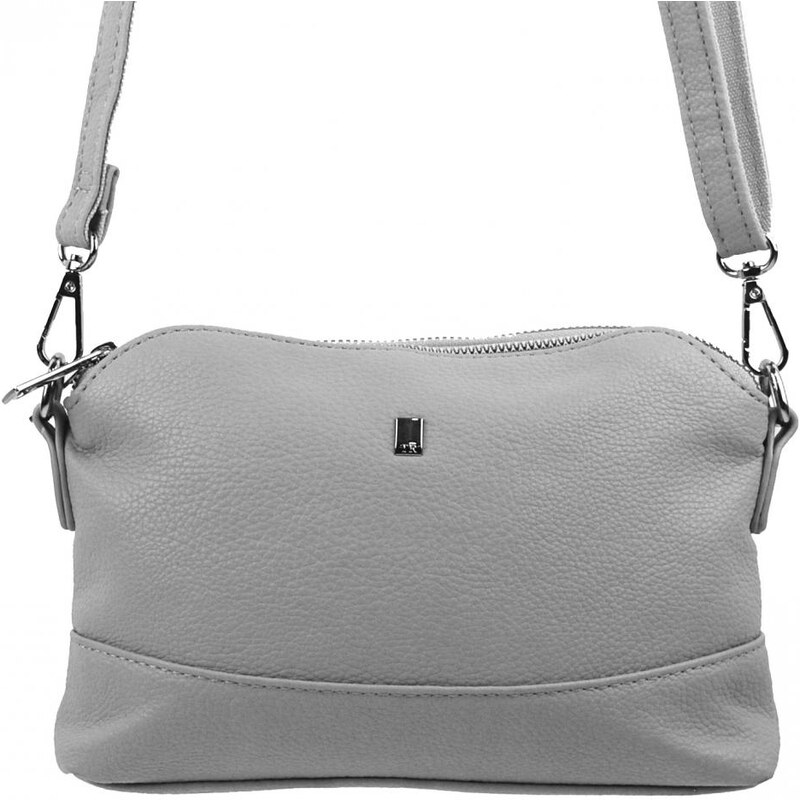 BELLA BELLY Svetlo sivá crossbody dámska kabelka s tromi oddielmi 5414 58300301