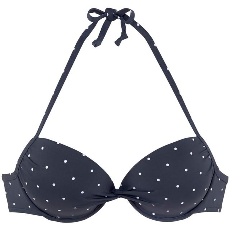 LASCANA Bikinový top námornícka modrá / biela 17674563