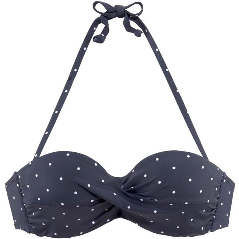 LASCANA Bikinový top Sparkel námornícka modrá 54223000