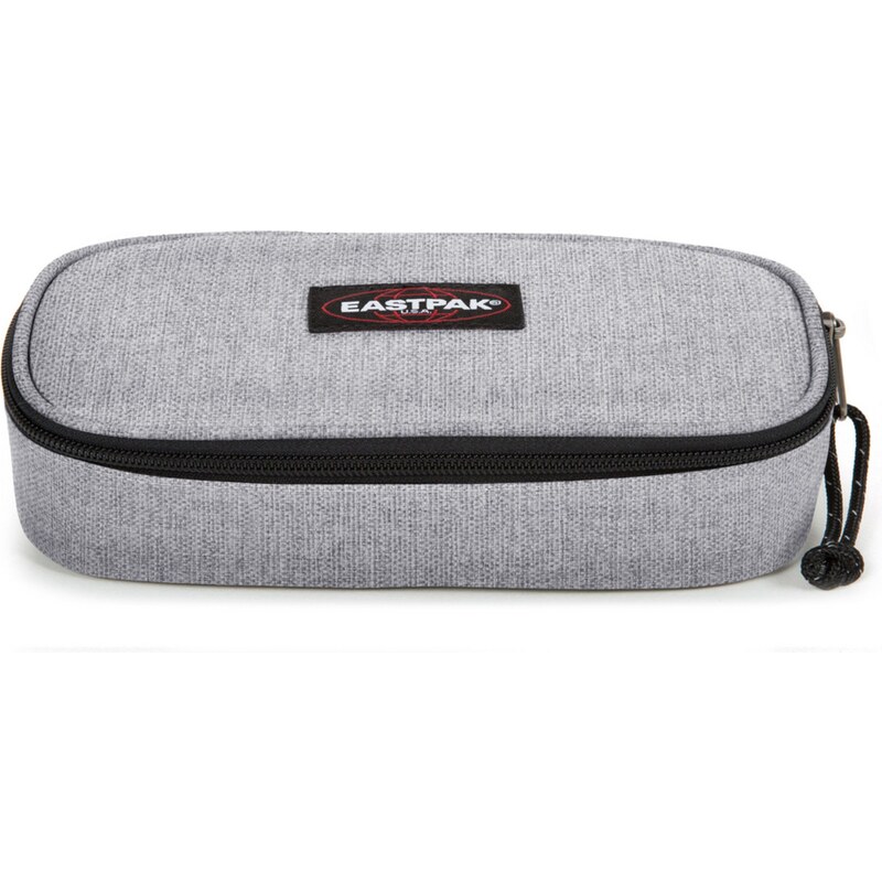 EASTPAK Puzdro Oval Single sivá / krvavo červená / čierna / biela 54221258