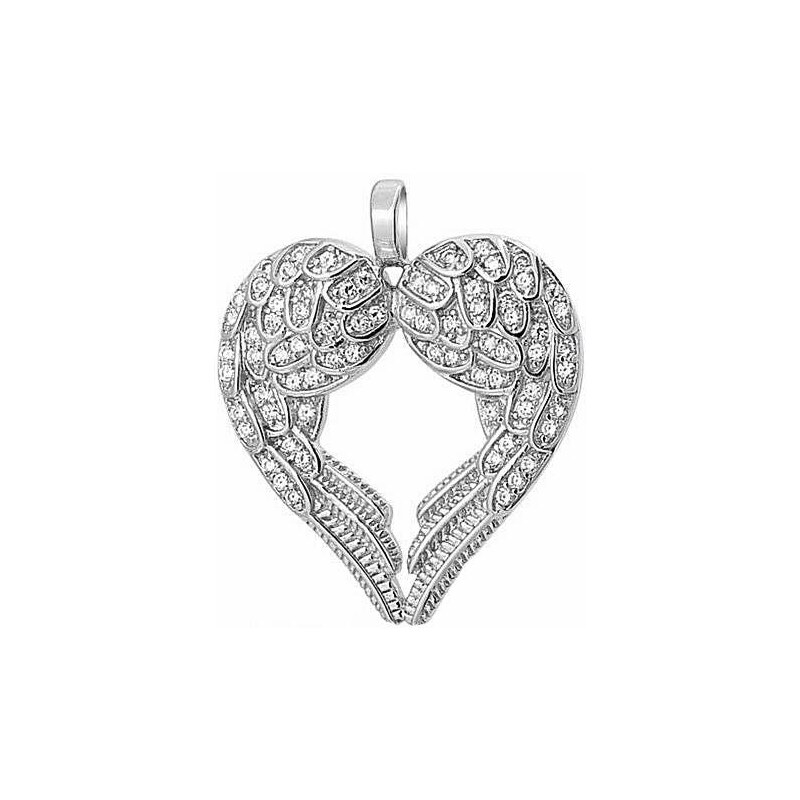 Olivie ANJELSKÉ SRDCE stříbrný náhrdelník 4130 17648214