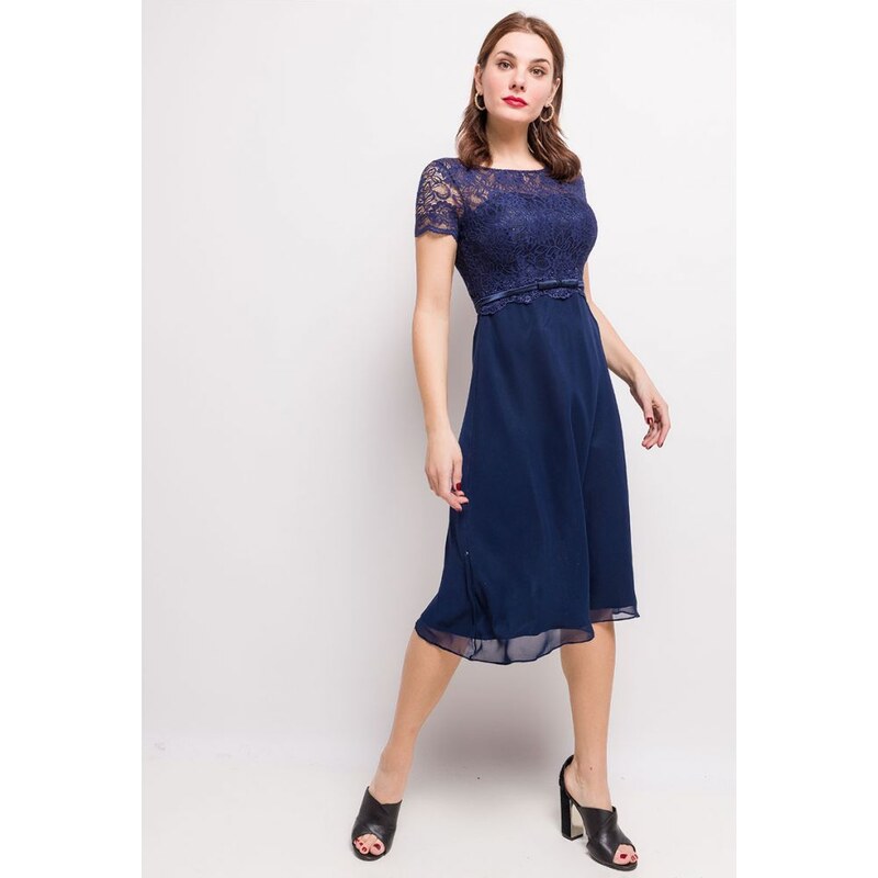 Modré Koktejlové Šaty Lautinel 17636763