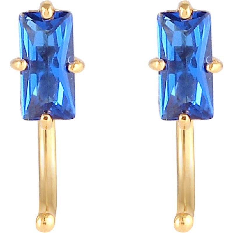 ELLI PREMIUM Náušnice modrá / zlatá 54223497