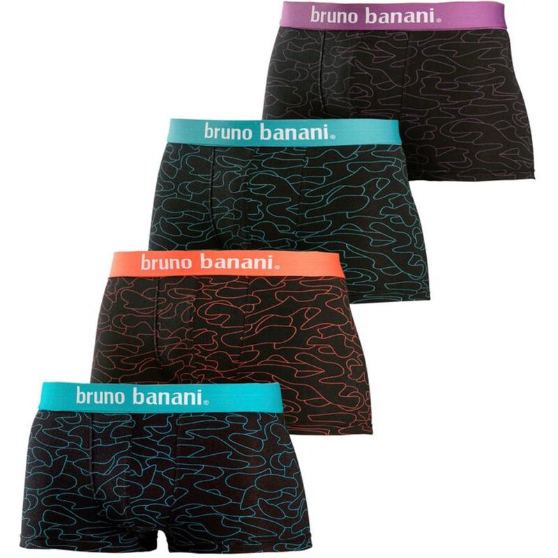 Bruno Banani Boxerky tmavomodrá / koralová / čierna 54222424