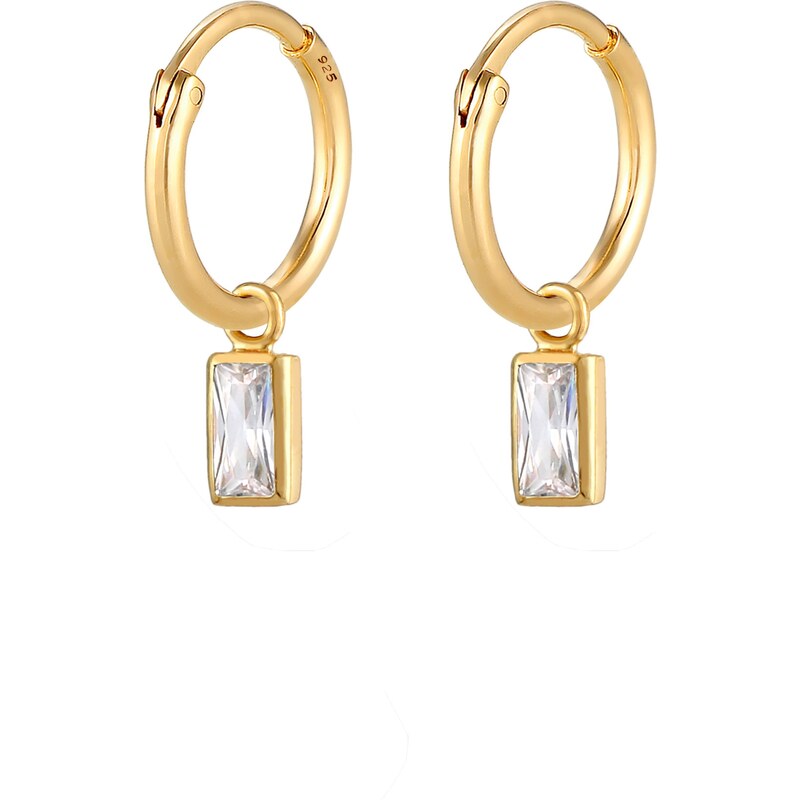 ELLI Náušnice zlatá / priehľadná 54223493