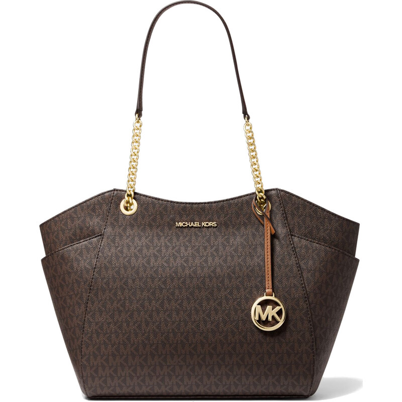 Michael Kors Jet Set Large Logo Tote Bag Brown 25939976