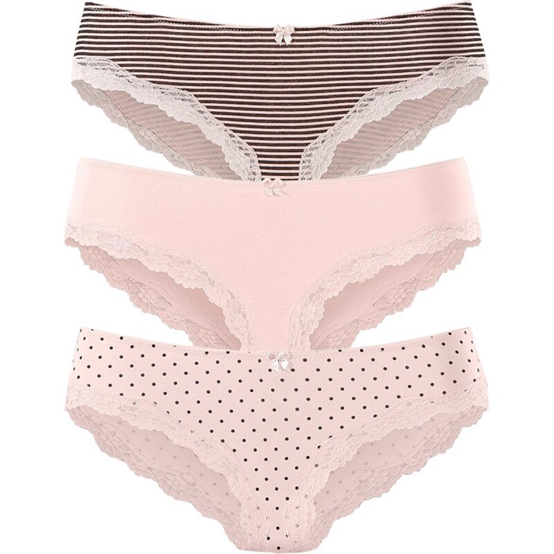 LASCANA Nohavičky sivá / ružová 56012024