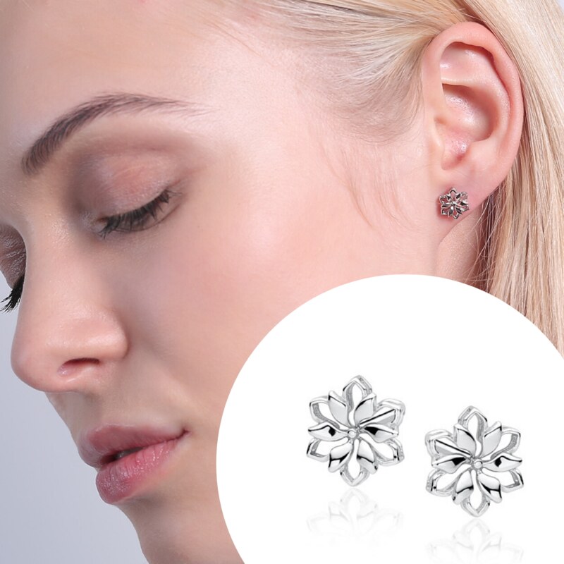 Olivie Kvetinové strieborné náušnice 3285 65002364