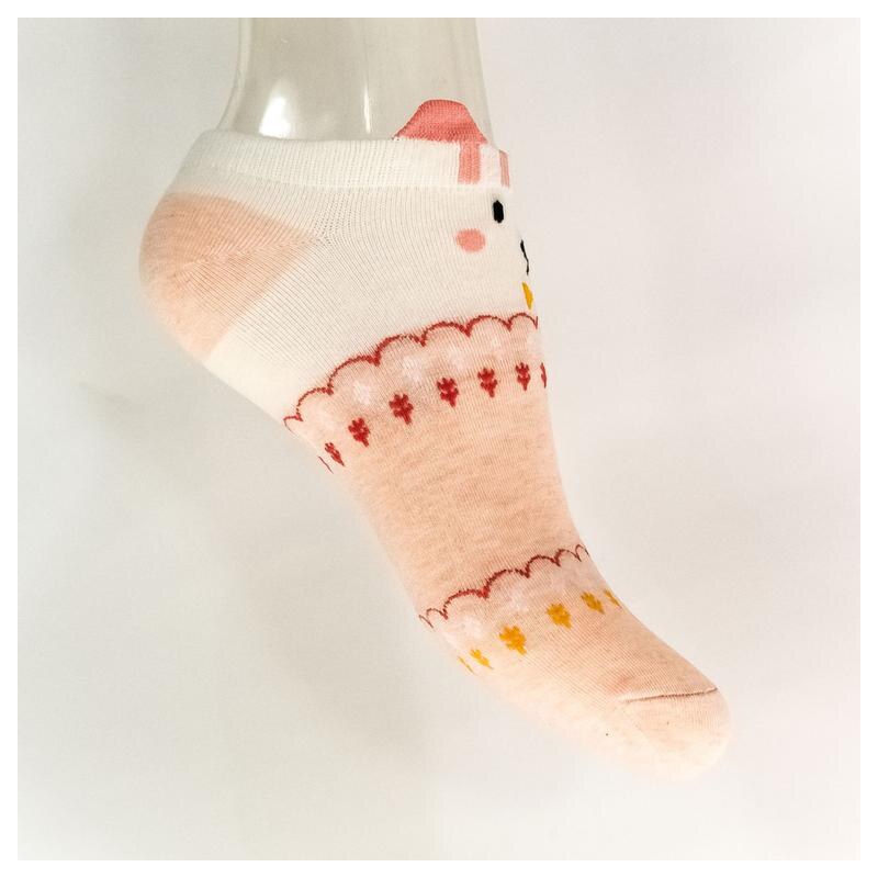 AURA.VIA Bielo-oranžové ponožky LILY 17725632