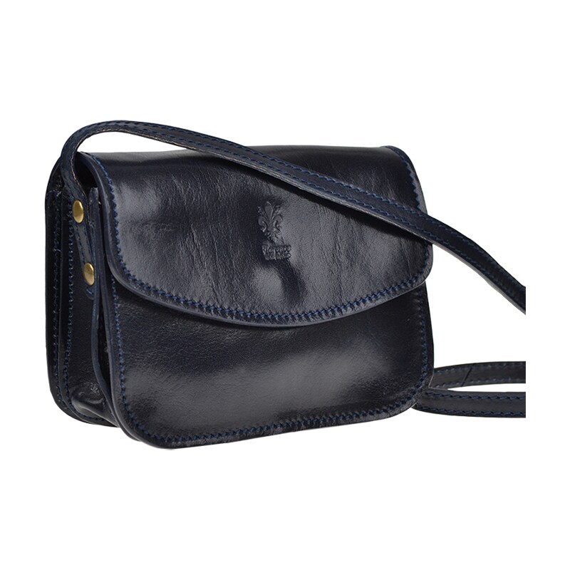 Modrá kožená talianska crossbody kabelka Lona Blu NovaKabelka.sk 11087022
