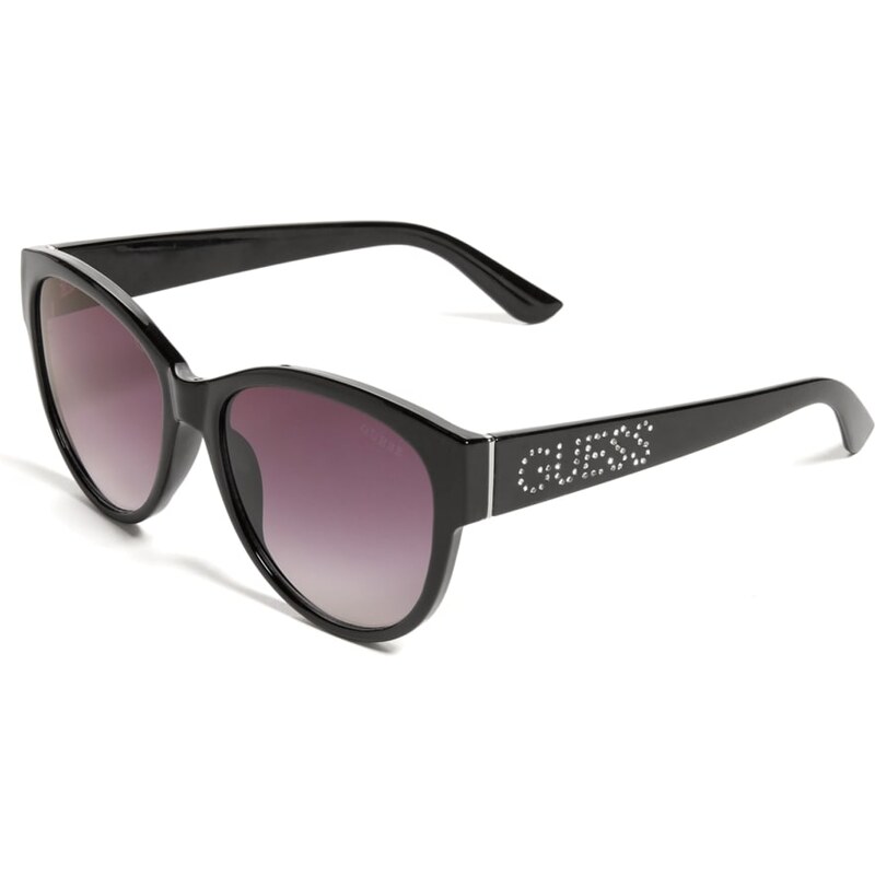 GUESS okuliare Plastic Cat Eye Sunglasses čierne, 13056