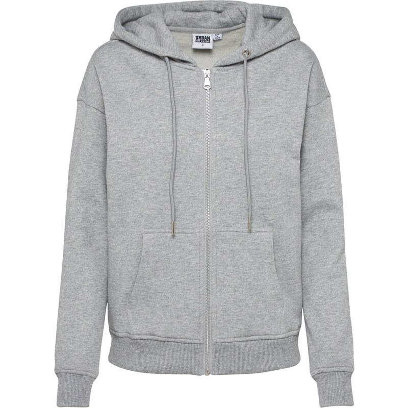 Urban Classics Tepláková bunda sivá melírovaná 20754200