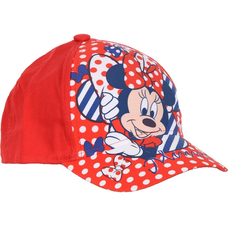 Minnie Mouse červená dievčenská šiltovka s bodkami 17810598