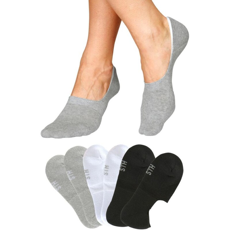 H.I.S Ťapky sivá / čierna / biela 57016896