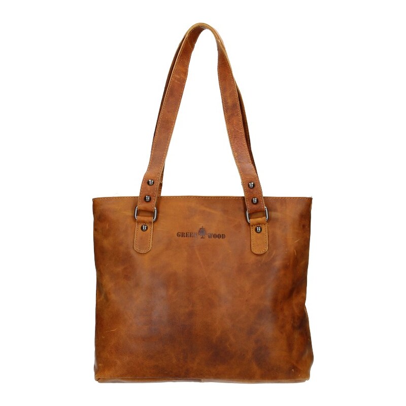 Dámska kožená kabelka Greenwood Emma - koňak 66709236