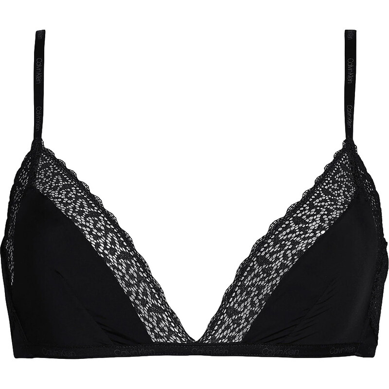 Calvin Klein - flirty unlined triangle čierna podprsenka s 17866020
