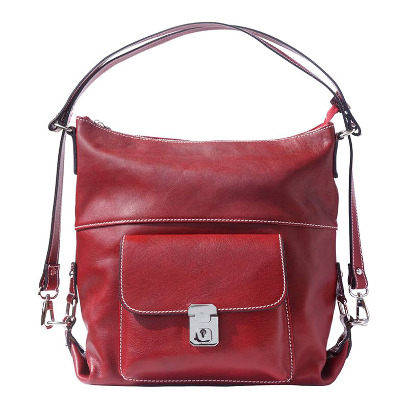 Glara Kožená dámska taška do práce 2 v 1 29504992