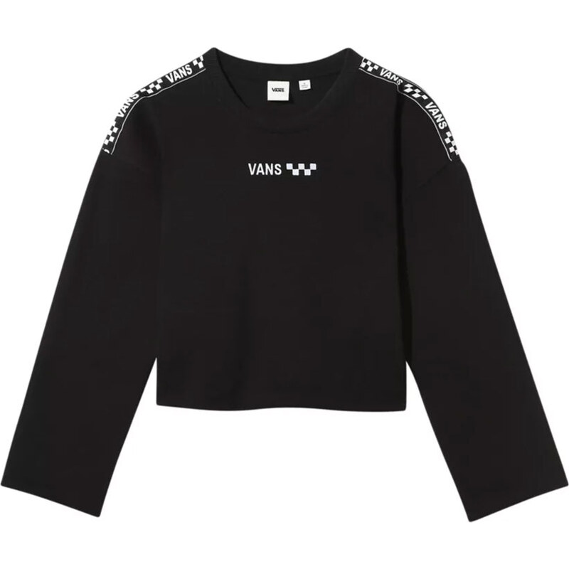 Vans Wm Brand Striper Crew Black - Dámske - Tričko Vans - Čierne - 66355813