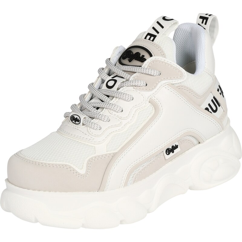 BUFFALO Nízke tenisky Cld Chai béžová / čierna / biela 18595616