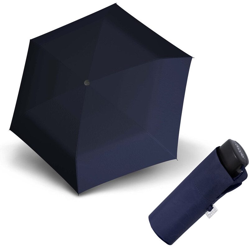 Doppler Handy Fiber - dámsky skladací mini dáždnik čierna