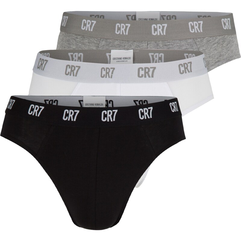 CR7 - Cristiano Ronaldo Nohavičky sivá melírovaná / čierna / biela 65582085