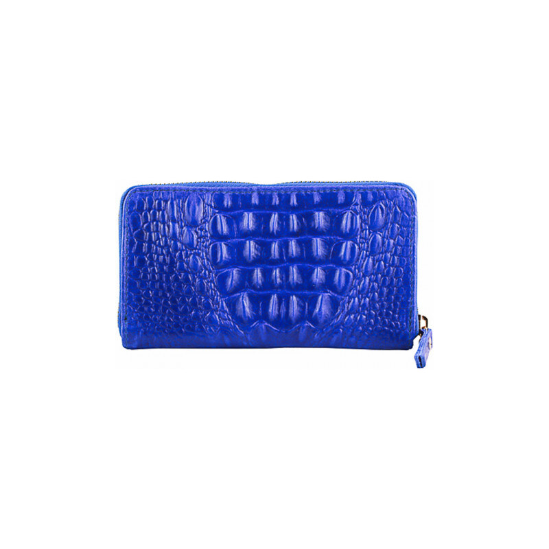 Kožená peňaženka 382 azurovo modrá Made in Italy