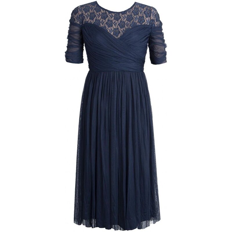 Anaya Modré spoločenské midi šaty 18144789