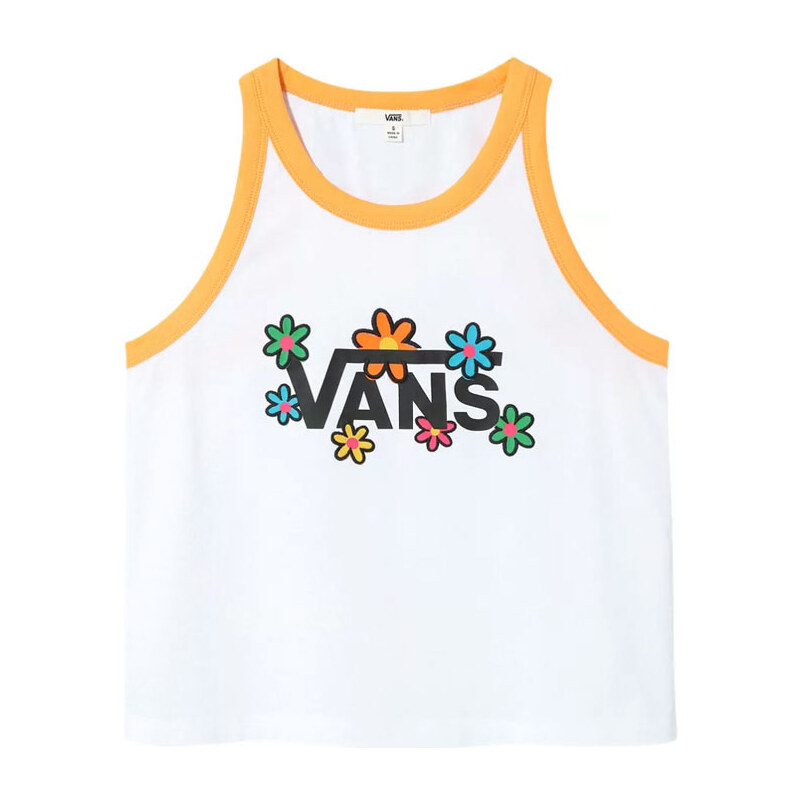 Vans Stacked Floral Tank - Dámske - Tričko Vans - Biele - VN0A4OS6YBY 66355821