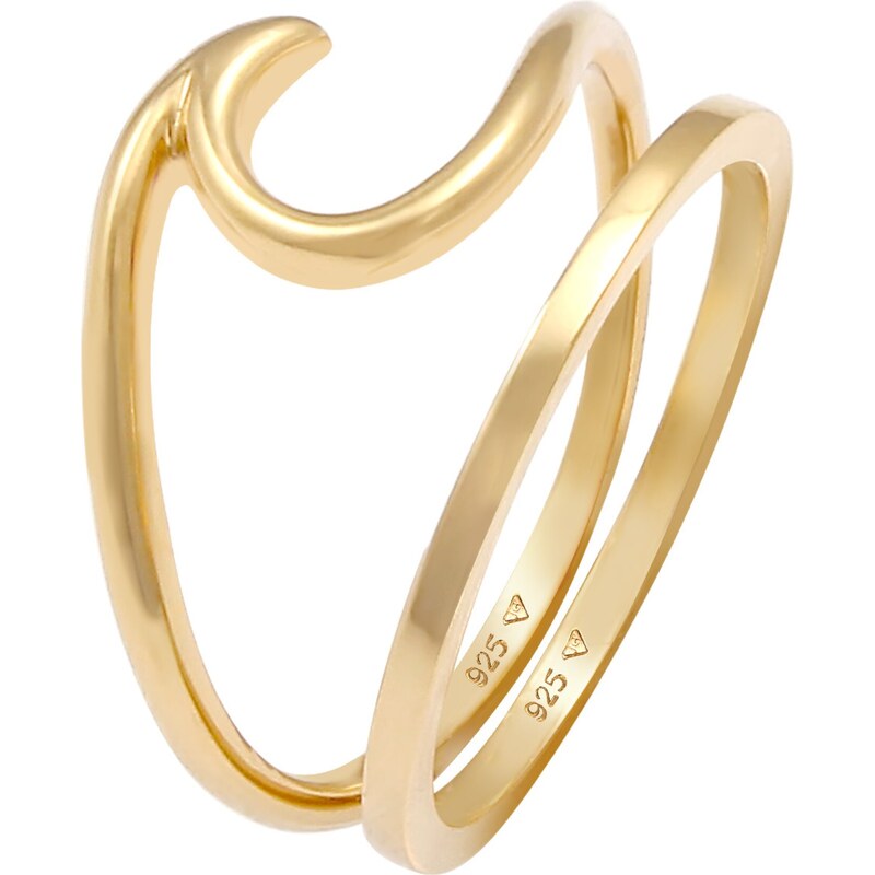 ELLI Prsteň Welle zlatá 54223632