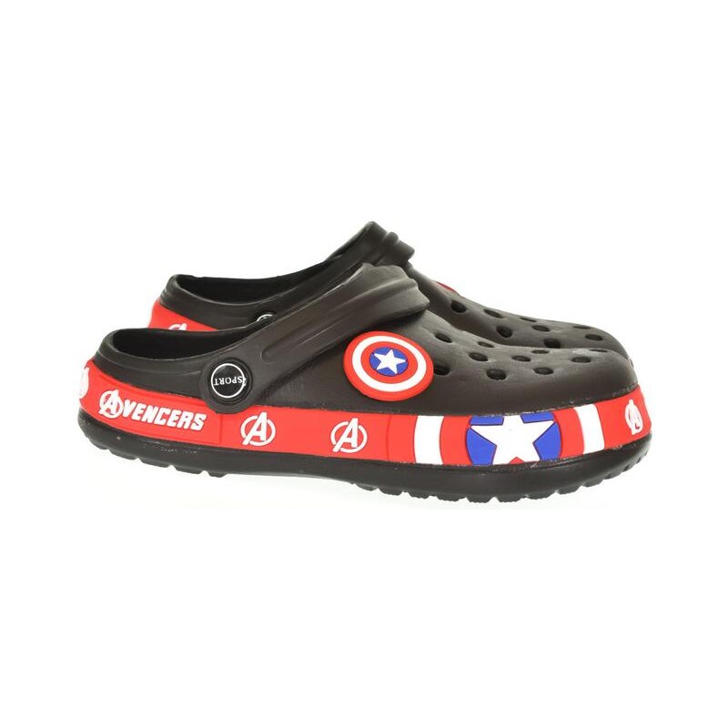 BBG Detské čierne crocsy STAR 18182801