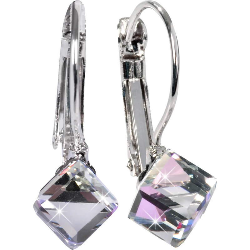 Levien Štýlové náušnice Cube Vitrail Light 66593259