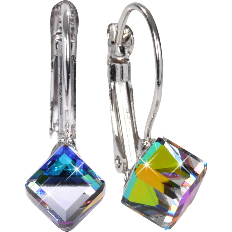 Levien Štýlové náušnice Cube Vitrail Medium 66580040