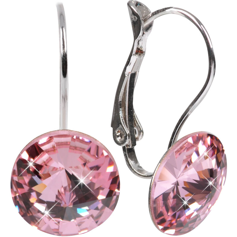 Levien Elegantné náušnice Rivoli Light Rose 66587185