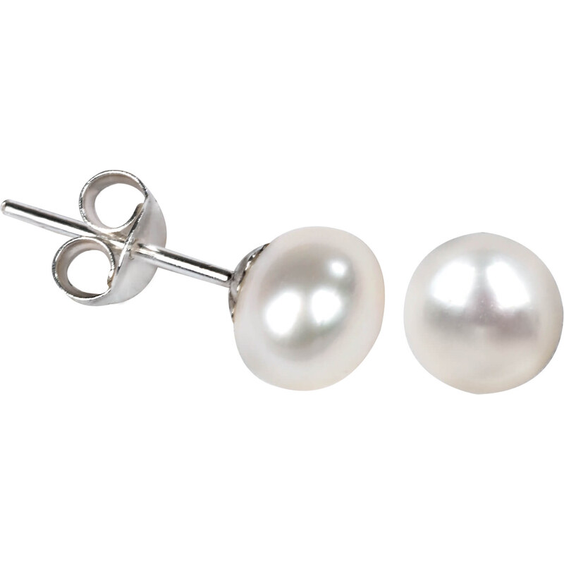 JwL Luxury Pearls Náušnice z pravých bielych perál JL0026 66587004