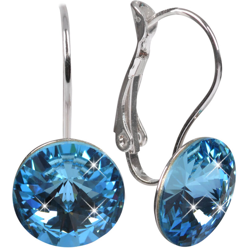 Levien Elegantné náušnice Rivoli Aquamarine 66586597