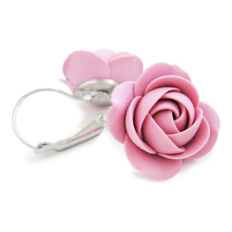 Troli Staroružovej visiace náušnice kytičky 66596191