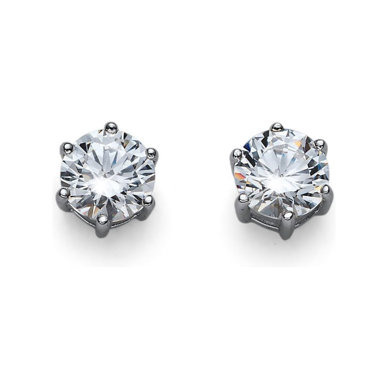 Oliver Weber Strieborné náušnice s kryštálmi Morning Brilliance Medium 66594597