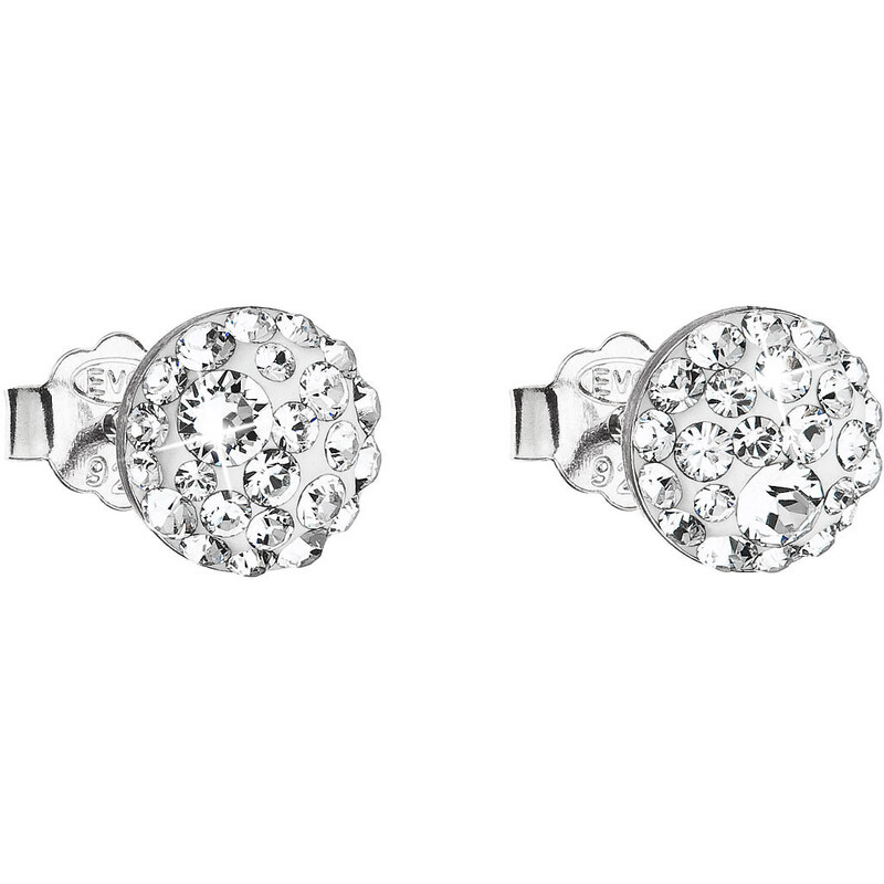 Evolution Group Náušnice s čírymi kryštálmi 31136.1 66589405