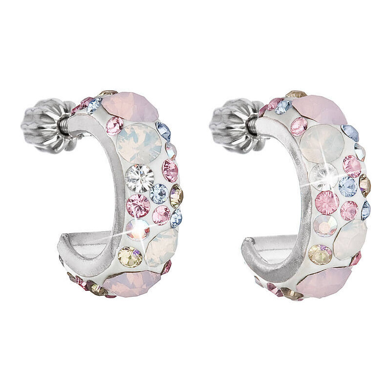 Evolution Group Štýlové náušnice s kryštálmi Magic Rose 31118.3 66589347