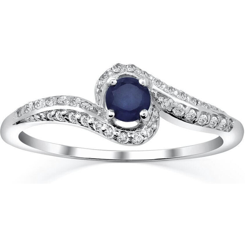 Silvego Strieborný prsteň so zafírom Idonea FNJR016sa 50 mm 66586576